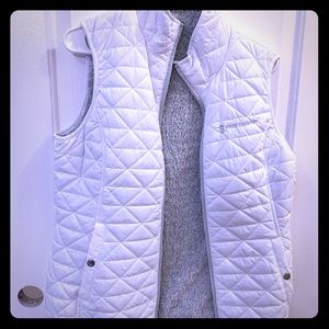 White insulated vest